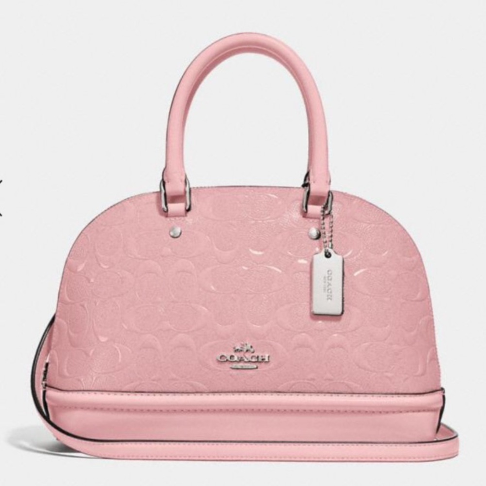 Coach Sienna Blush Pink Signature Dome Satchel
